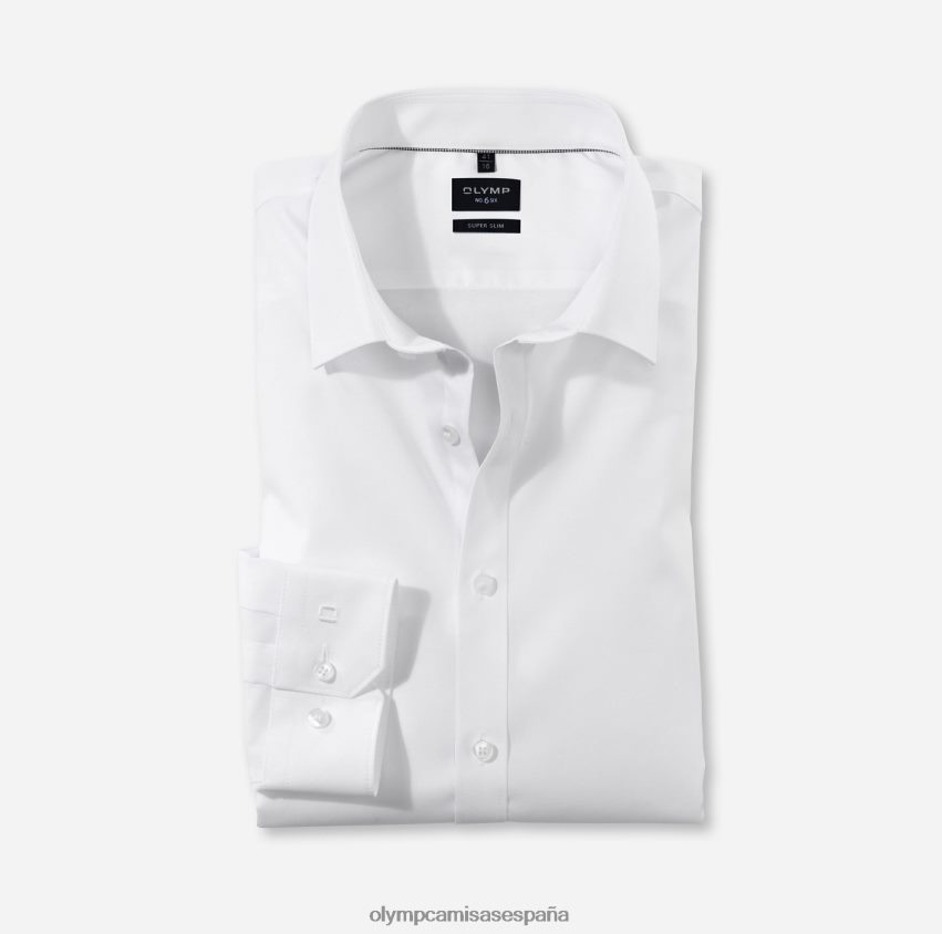 ropa OLYMP No. six super slim, camisa business, urban kent, blanco 8N2F278