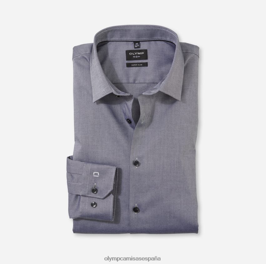 ropa OLYMP No. six super slim, camisa business, urban kent, grafito 8N2F134