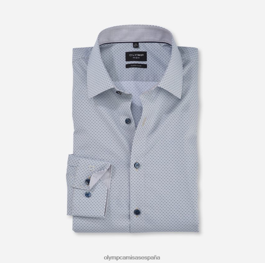ropa OLYMP No. six super slim, camisa business, urban kent, gris topo 8N2F184