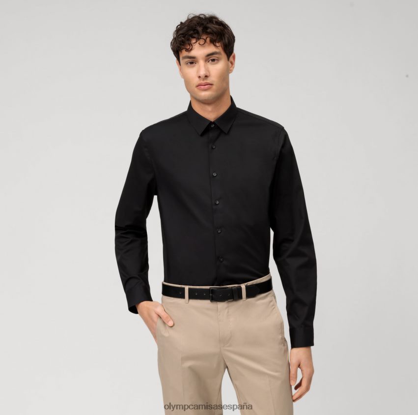 ropa OLYMP No. six super slim, camisa business, urban kent, negro 8N2F189