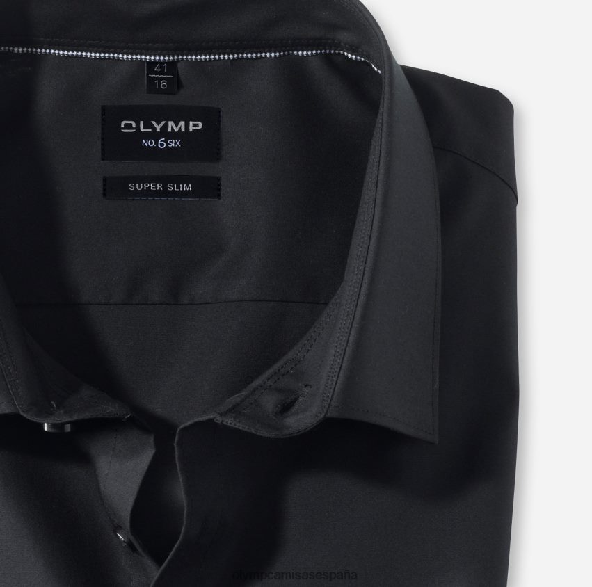 ropa OLYMP No. six super slim, camisa business, urban kent, negro 8N2F281