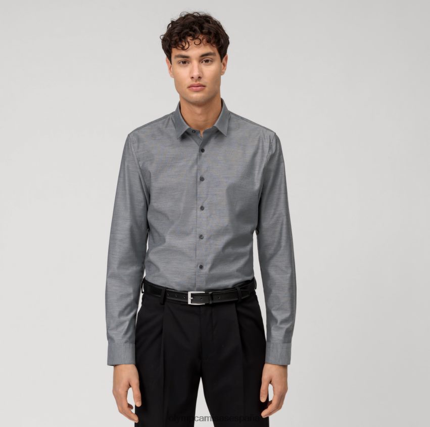 ropa OLYMP No. six super slim, camisa business, urban kent, negro 8N2F284