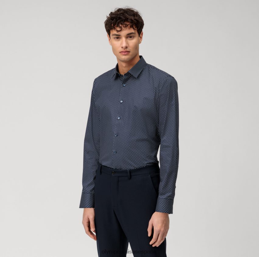 ropa OLYMP No. six super slim, camisa de negocios, urban kent, marine 8N2F23