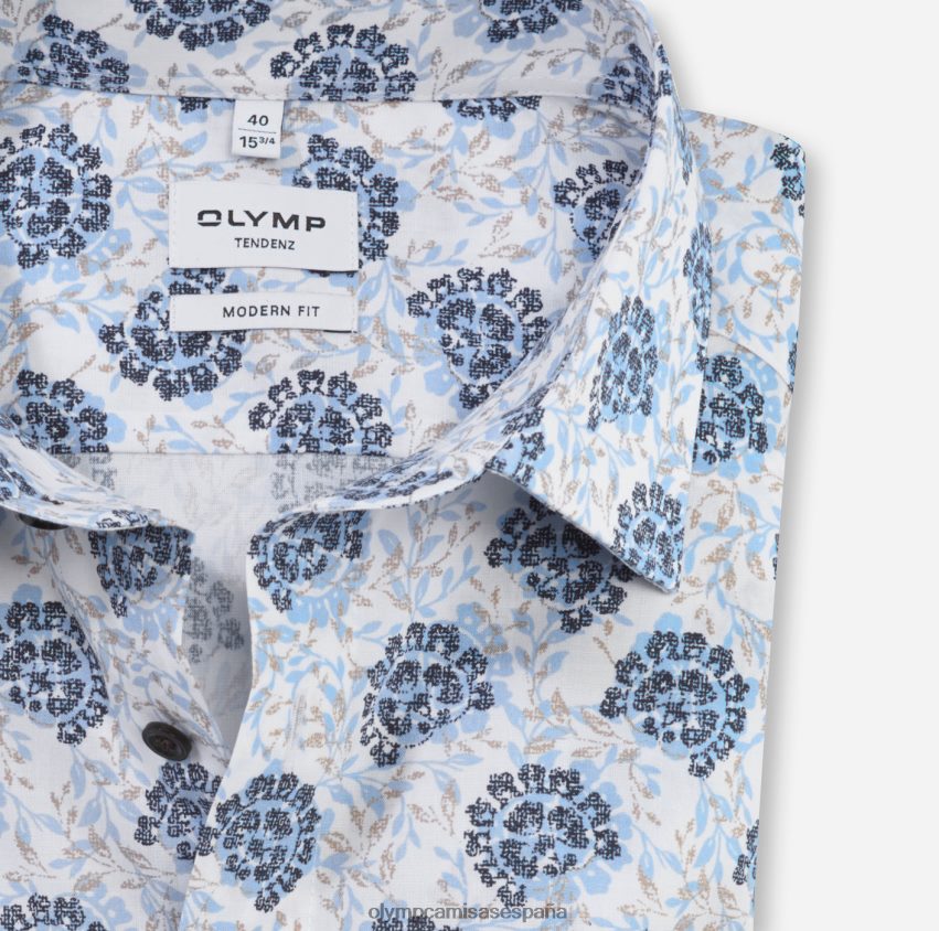 ropa OLYMP tendenz modern fit, camisa business, new kent, azul 8N2F1710