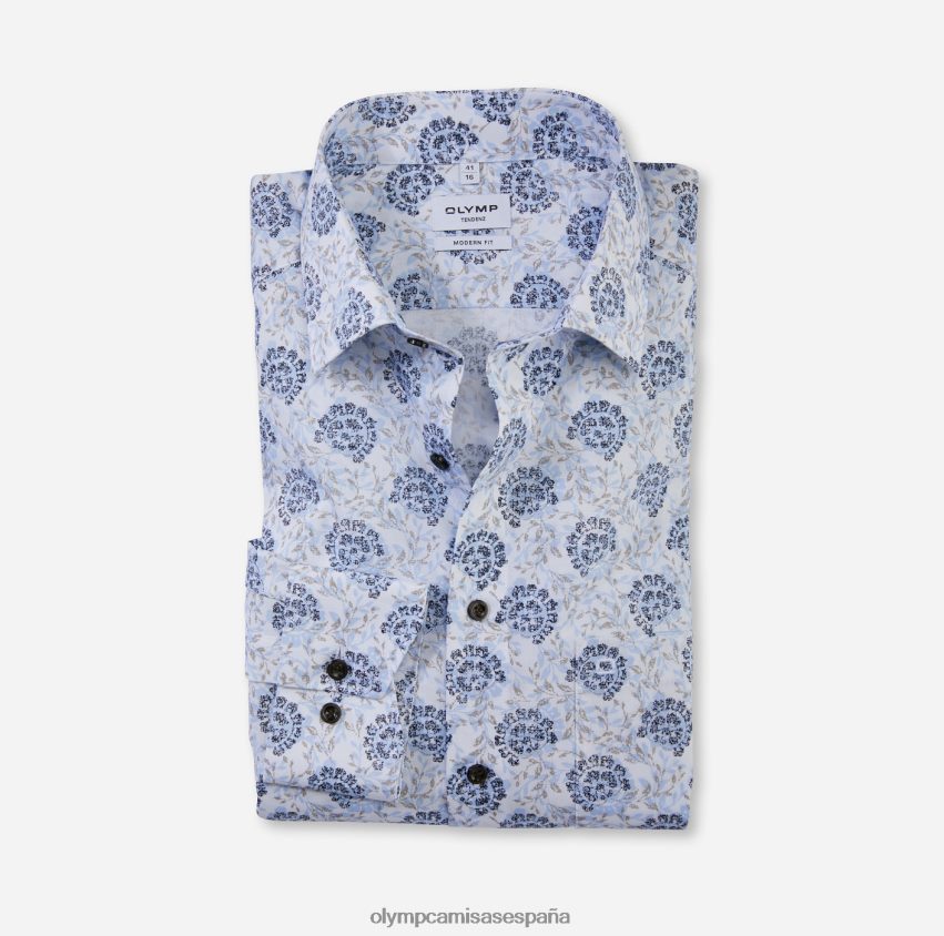 ropa OLYMP tendenz modern fit, camisa business, new kent, azul 8N2F1720