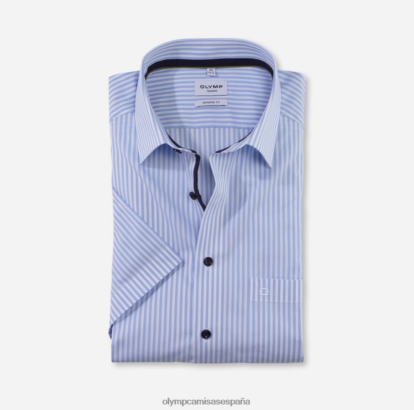 ropa OLYMP tendenz modern fit, camisa business, new kent, azul 8N2F1724