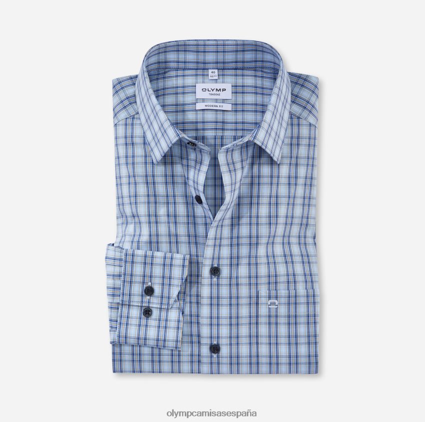 ropa OLYMP tendenz modern fit, camisa business, new kent, azul 8N2F1727