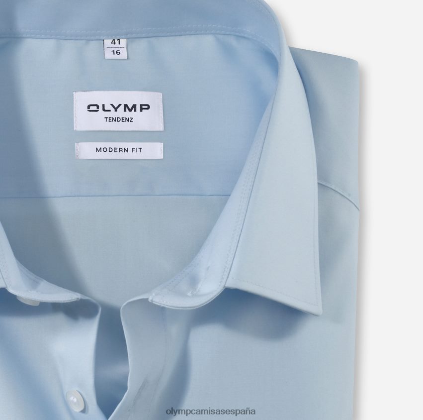 ropa OLYMP tendenz modern fit, camisa business, new kent, azul 8N2F1744