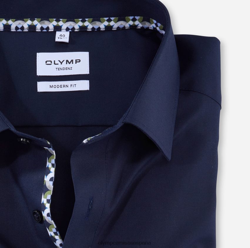 ropa OLYMP tendenz modern fit, camisa business, new kent, azul nuremberg 8N2F1741