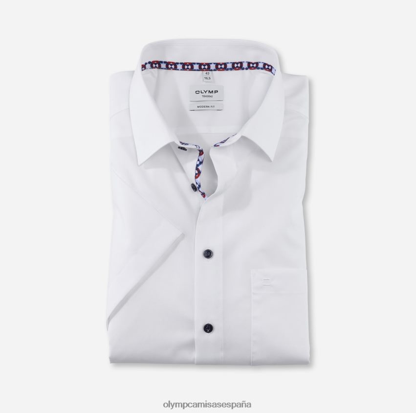 ropa OLYMP tendenz modern fit, camisa business, new kent, blanco 8N2F1711