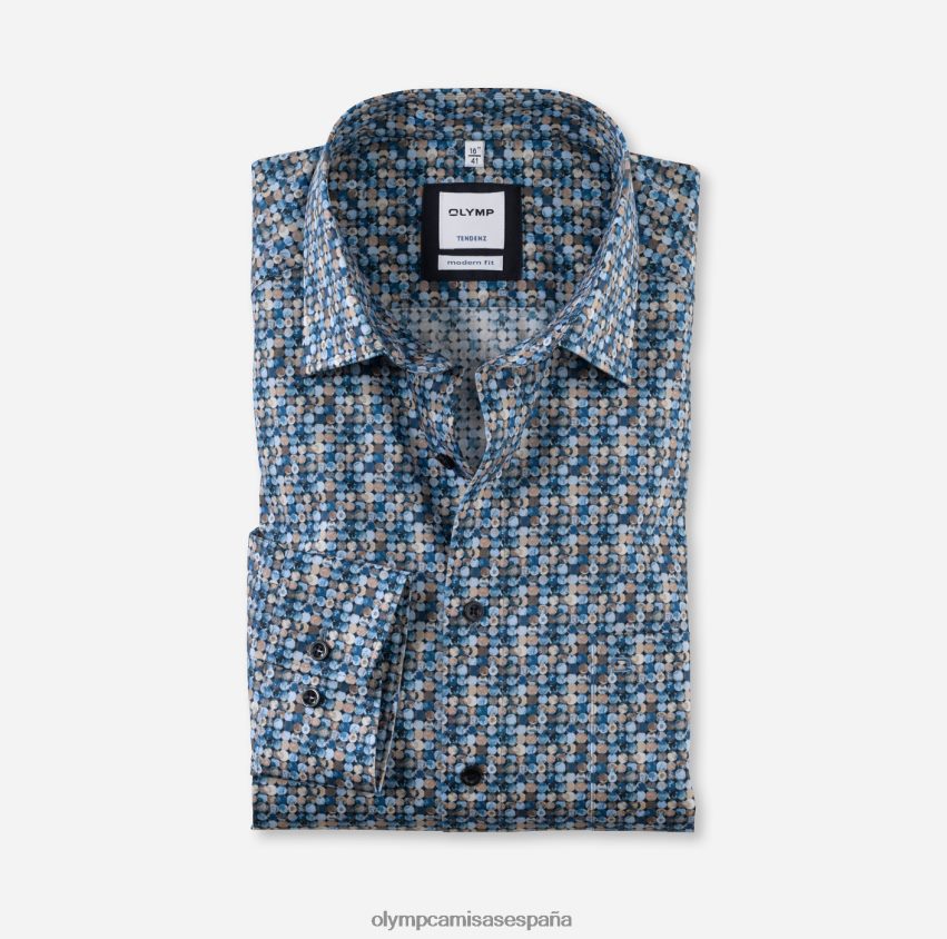 ropa OLYMP tendenz modern fit, camisa business, new kent, marrón 8N2F1743