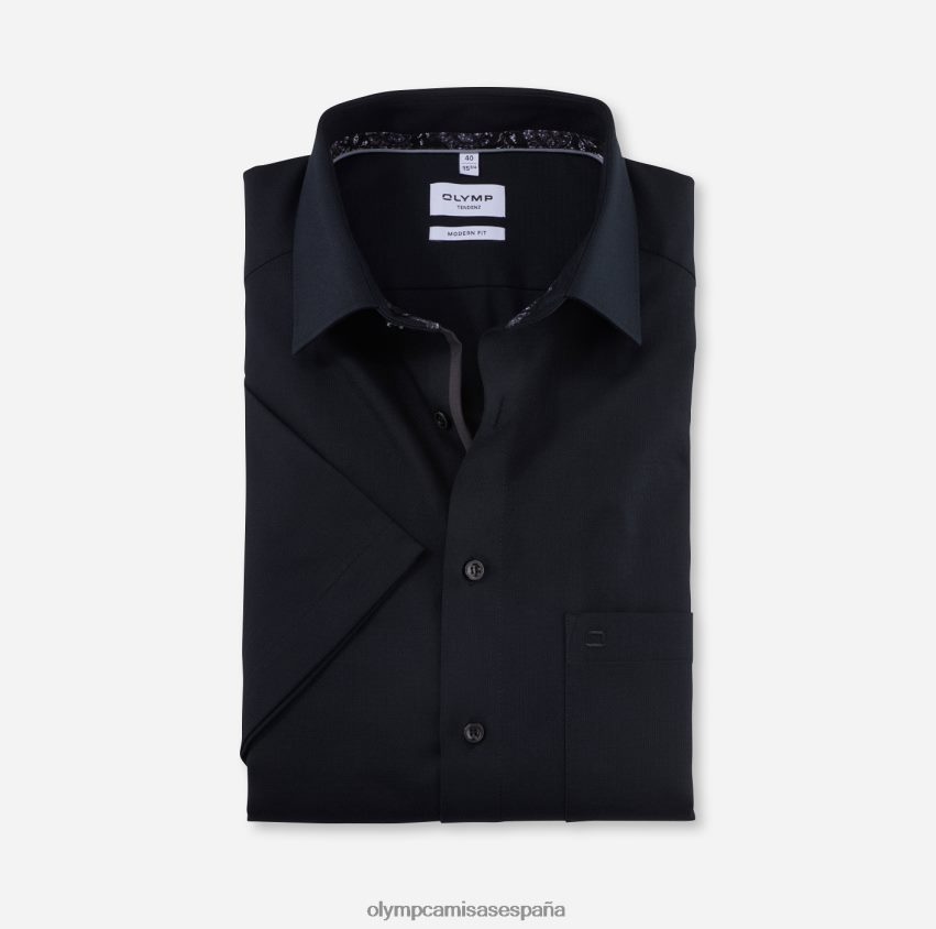 ropa OLYMP tendenz modern fit, camisa business, new kent, negro 8N2F1732