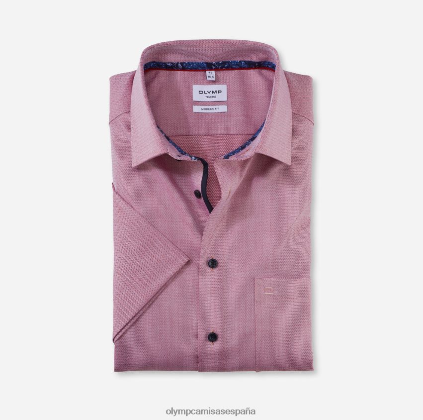 ropa OLYMP tendenz modern fit, camisa business, new kent, rojo 8N2F1722