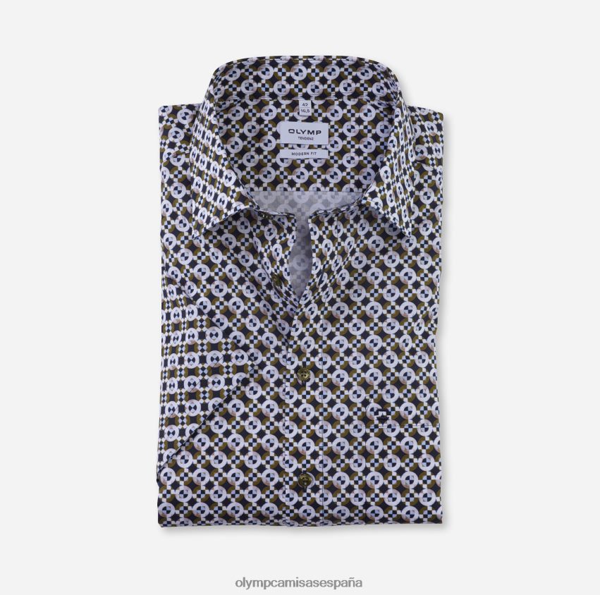 ropa OLYMP tendenz modern fit, camisa business, new kent, verde lima 8N2F1742