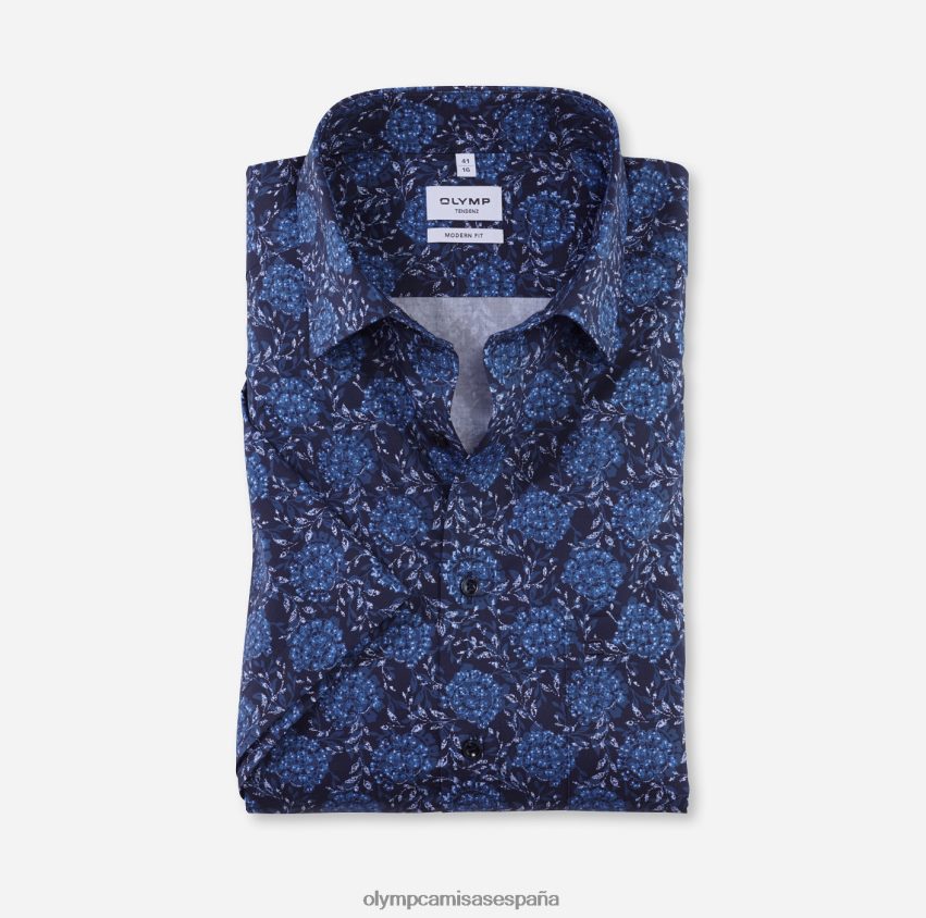 ropa OLYMP tendenz modern fit, camisa de negocios, new kent, marine 8N2F1717