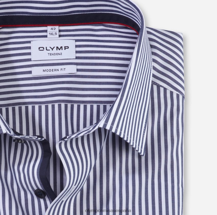 ropa OLYMP tendenz modern fit, camisa de negocios, new kent, marine 8N2F1718