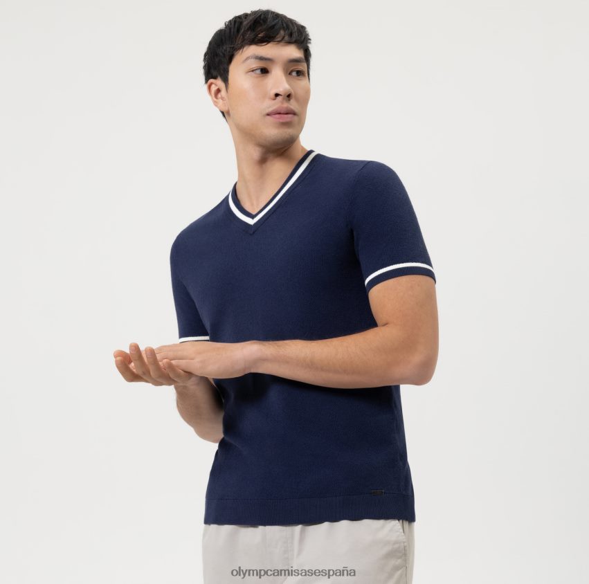 ropa OLYMP Body Fit de punto de nivel cinco, camiseta, marino 8N2F2055