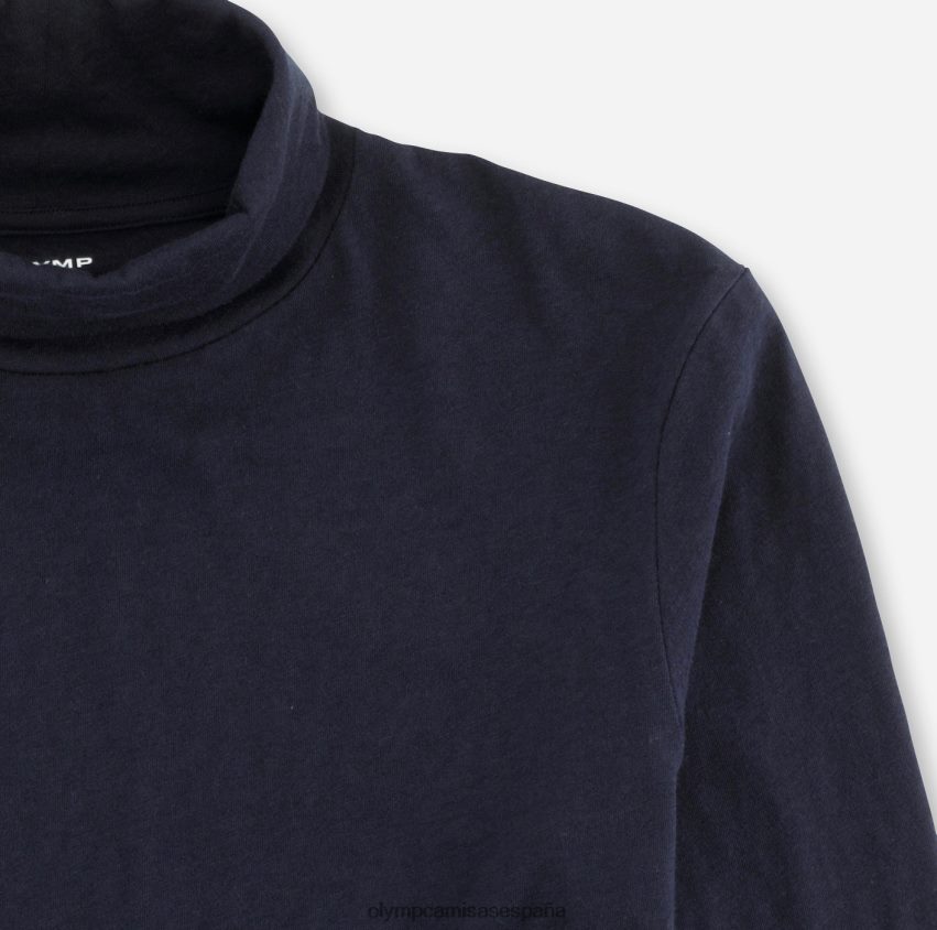 ropa OLYMP ajuste corporal casual de nivel cinco, camiseta, marino 8N2F2056