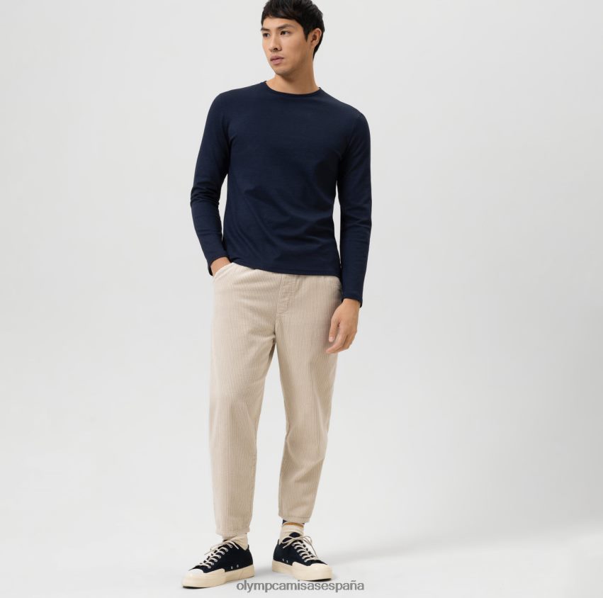 ropa OLYMP ajuste corporal casual de nivel cinco, camiseta, marino 8N2F2059