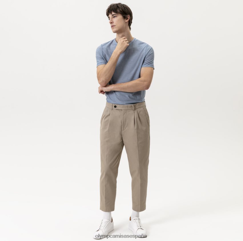 ropa OLYMP body fit casual de nivel cinco, camiseta, azul 8N2F2014