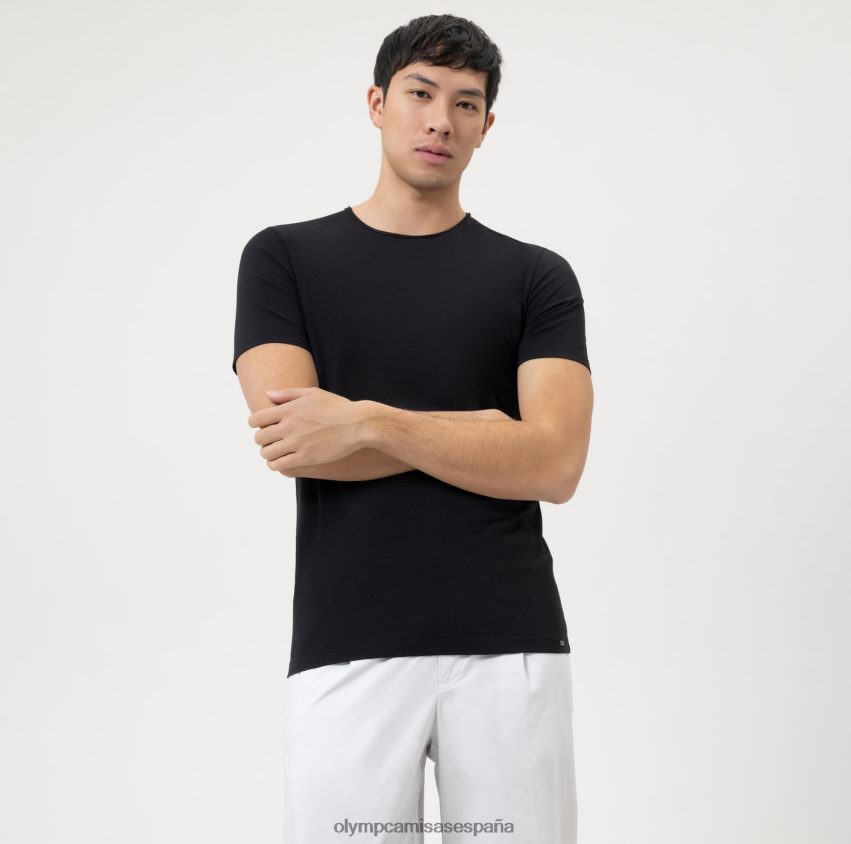 ropa OLYMP body fit casual nivel cinco, camiseta, negro 8N2F2044