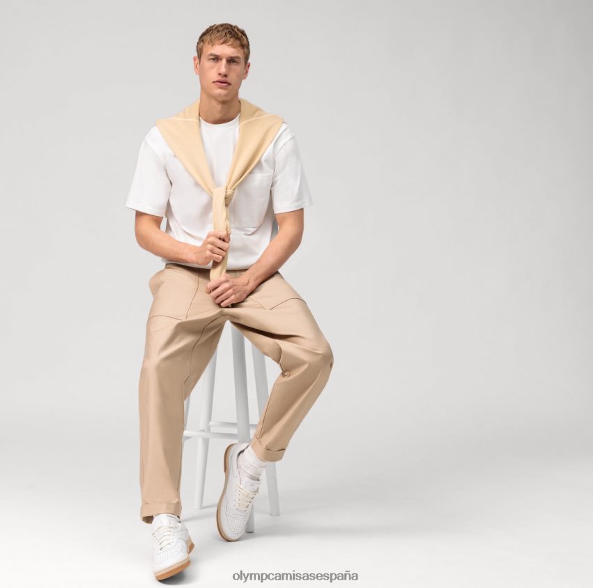 ropa OLYMP camiseta casual de corte relajado, blanco roto 8N2F2045