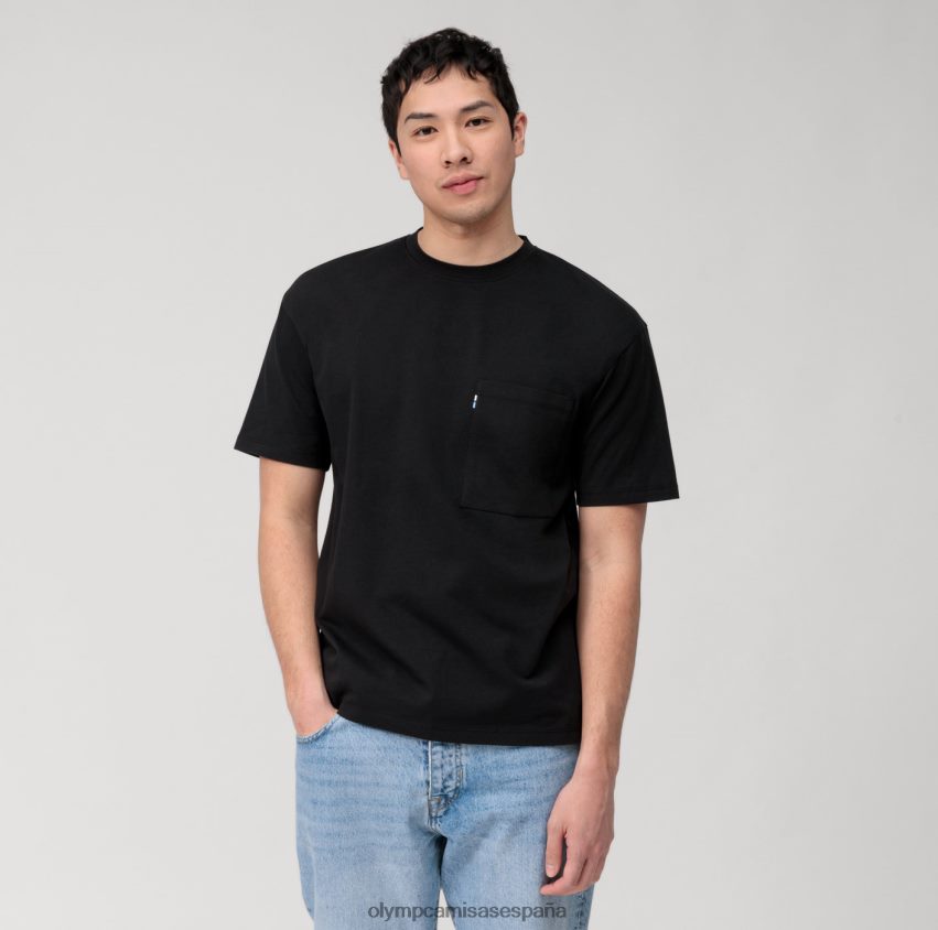 ropa OLYMP camiseta casual de corte relajado, negro 8N2F2039