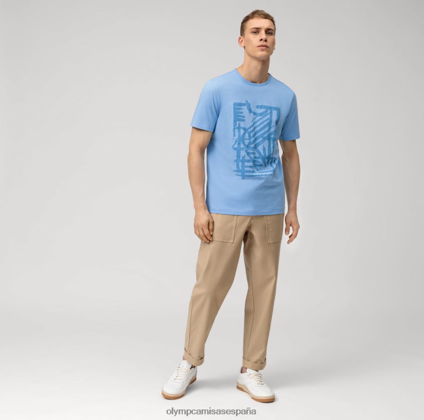 ropa OLYMP camiseta casual modern fit, azul claro 8N2F2012