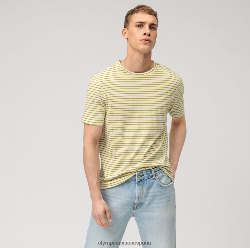 ropa OLYMP corte moderno casual, camiseta, lima 8N2F2027