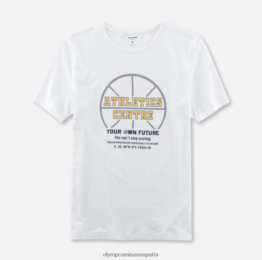 ropa OLYMP corte moderno e informal, camiseta, blanco 8N2F1997