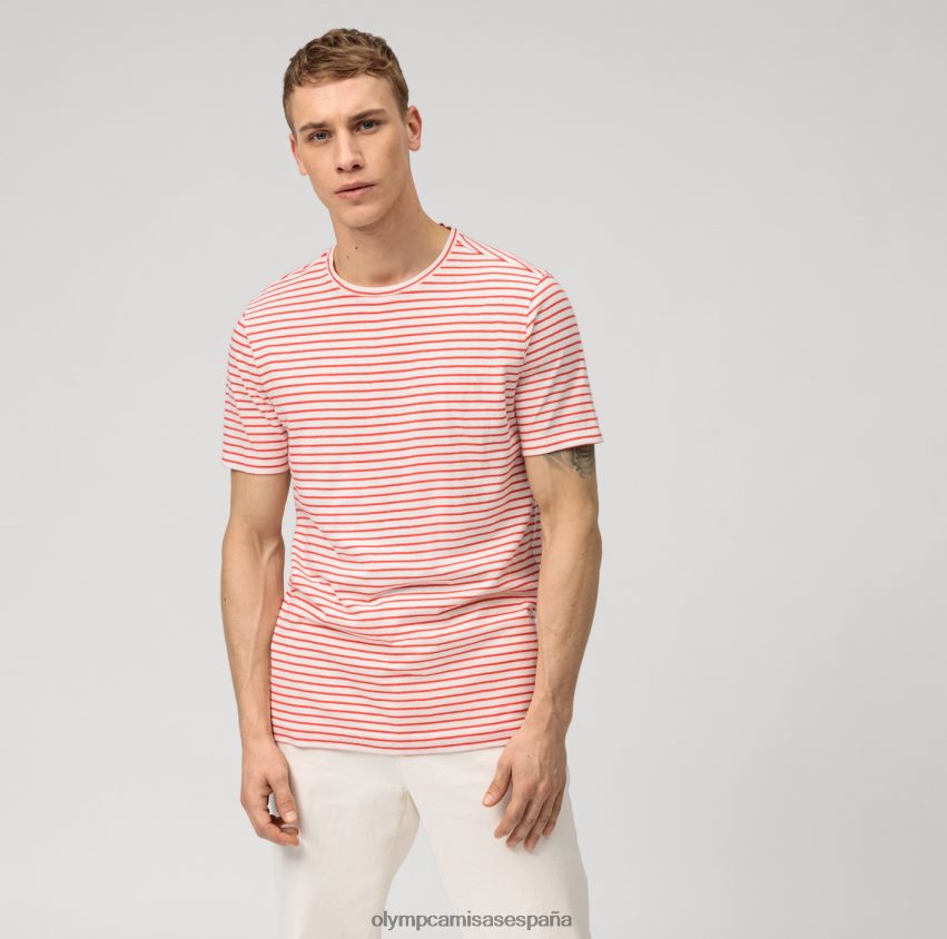 ropa OLYMP corte moderno e informal, camiseta, rojo 8N2F2018
