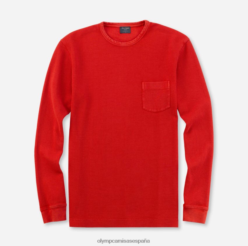 ropa OLYMP corte moderno e informal, camiseta, rojo 8N2F2064
