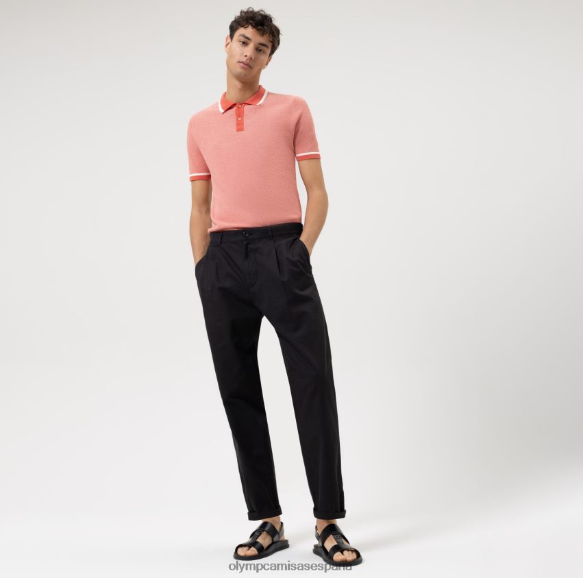 ropa OLYMP Body Fit de punto de nivel cinco, polo, rojo 8N2F2103