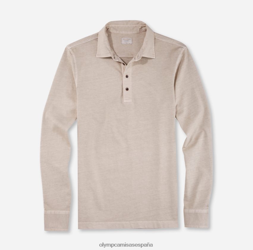 ropa OLYMP ajuste casual del cuerpo del nivel cinco, polo, beige 8N2F2106