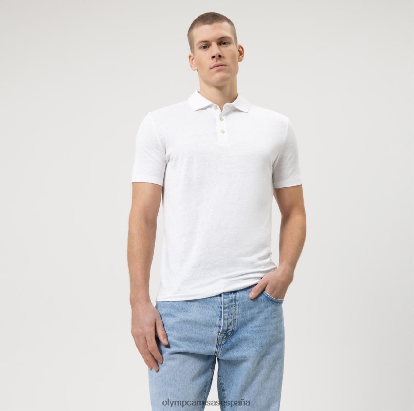 ropa OLYMP ajuste casual del cuerpo del nivel cinco, polo, blanquecino 8N2F2148