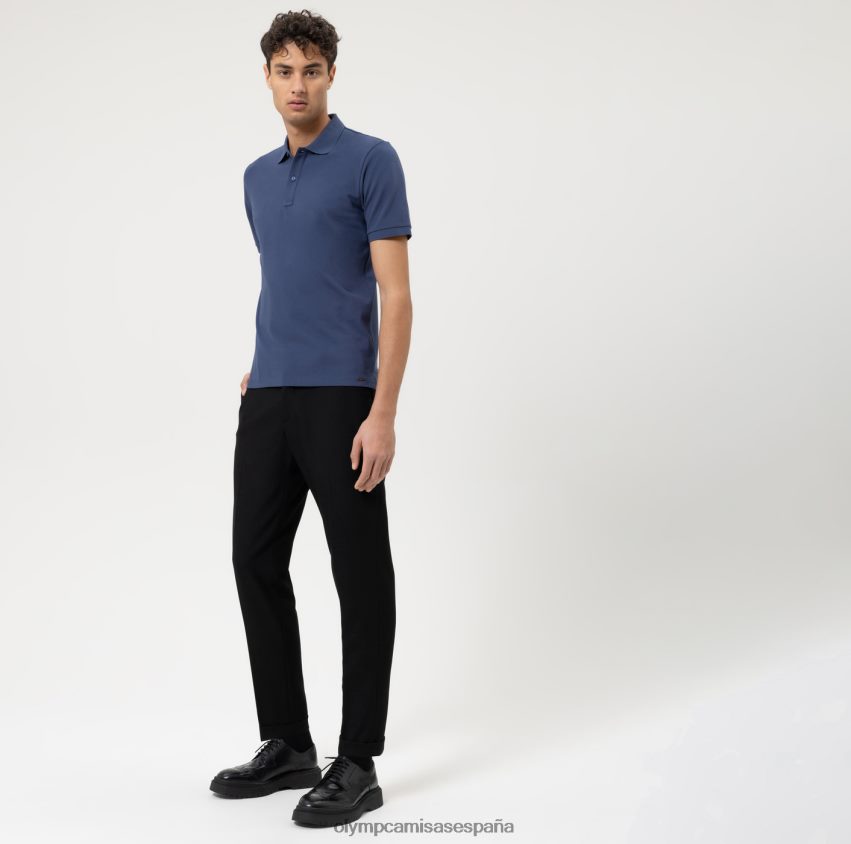 ropa OLYMP ajuste casual del cuerpo del nivel cinco, polo, índigo 8N2F2158