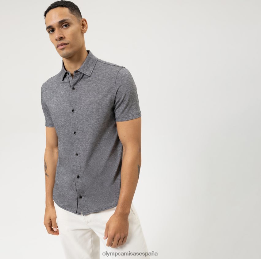 ropa OLYMP ajuste casual del cuerpo del nivel cinco, polo, negro 8N2F2081