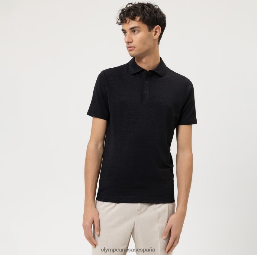 ropa OLYMP ajuste casual del cuerpo del nivel cinco, polo, negro 8N2F2135