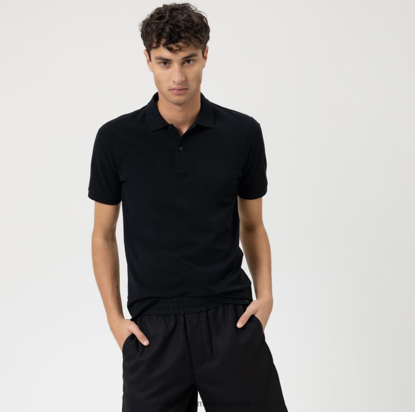 ropa OLYMP ajuste casual del cuerpo del nivel cinco, polo, negro 8N2F2164