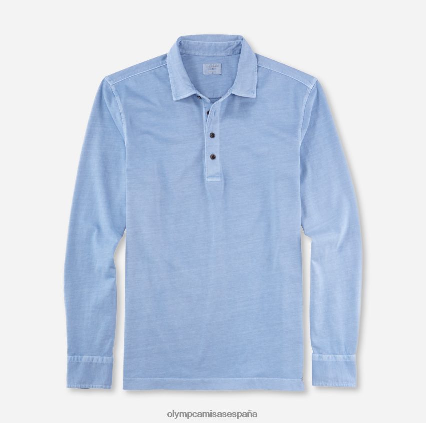 ropa OLYMP ajuste corporal casual nivel cinco, polo, azul 8N2F2173