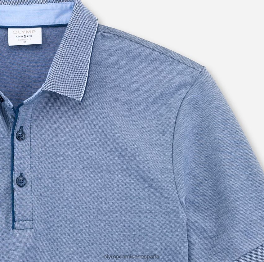ropa OLYMP ajuste corporal casual nivel cinco, polo, azul medianoche 8N2F2165