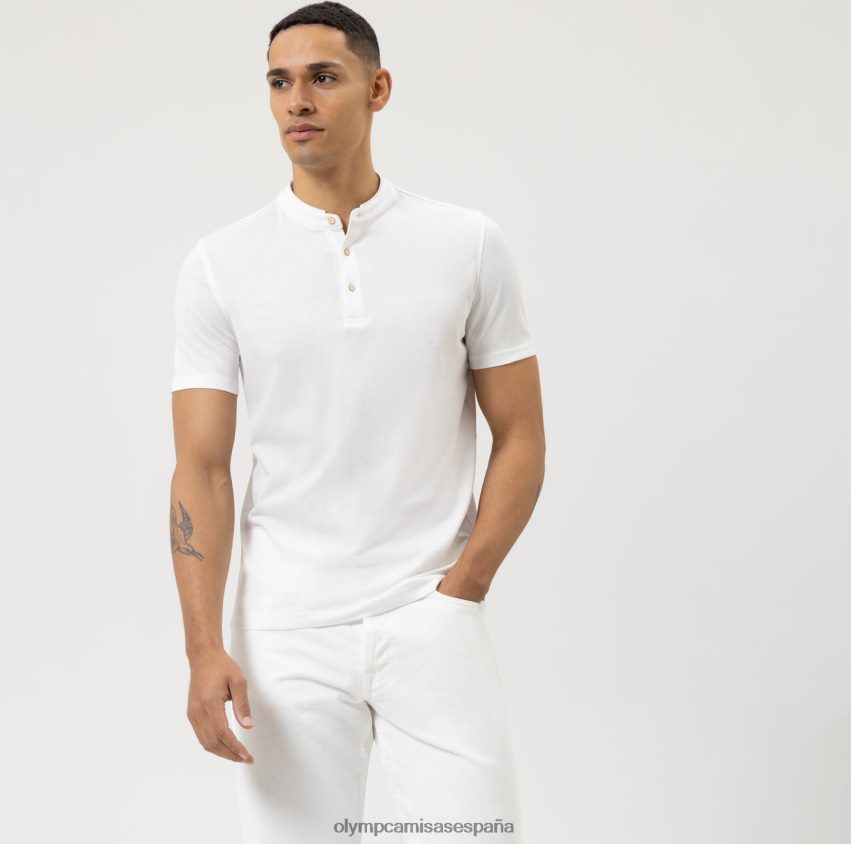 ropa OLYMP ajuste corporal casual nivel cinco, polo, blanco 8N2F2171