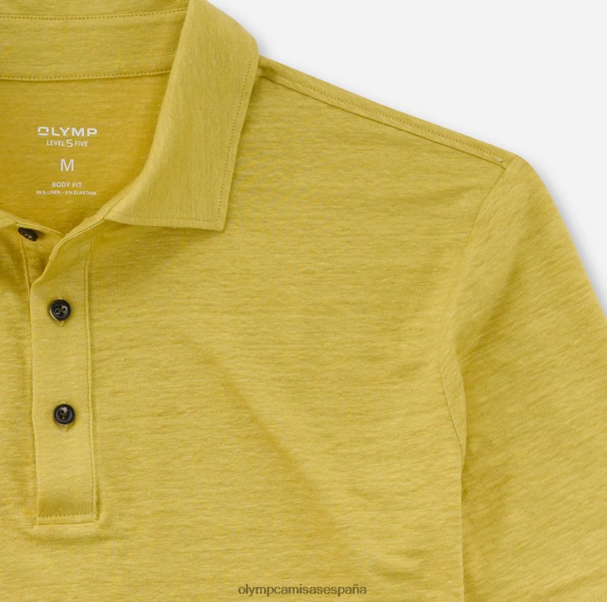 ropa OLYMP ajuste corporal casual nivel cinco, polo, latón 8N2F2180