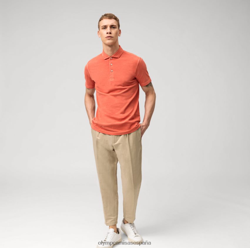 ropa OLYMP ajuste corporal casual nivel cinco, polo, siena 8N2F2126