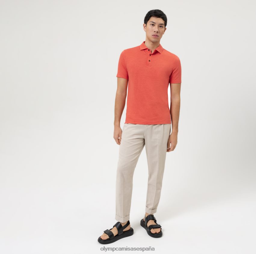 ropa OLYMP ajuste corporal casual nivel cinco, polo, siena 8N2F2156