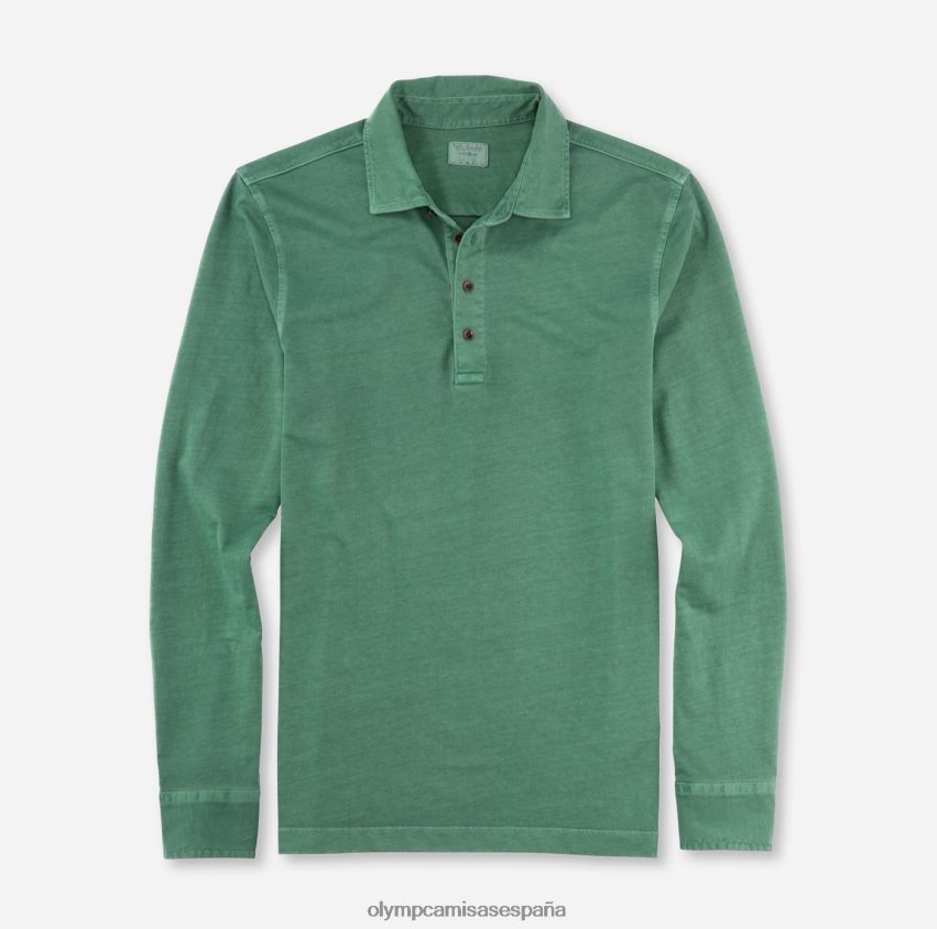 ropa OLYMP ajuste corporal casual nivel cinco, polo, verde 8N2F2111