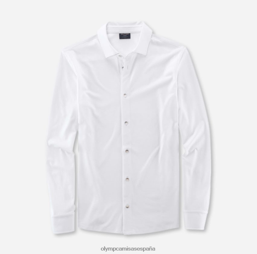 ropa OLYMP ajuste moderno casual, polo, blanco 8N2F2151
