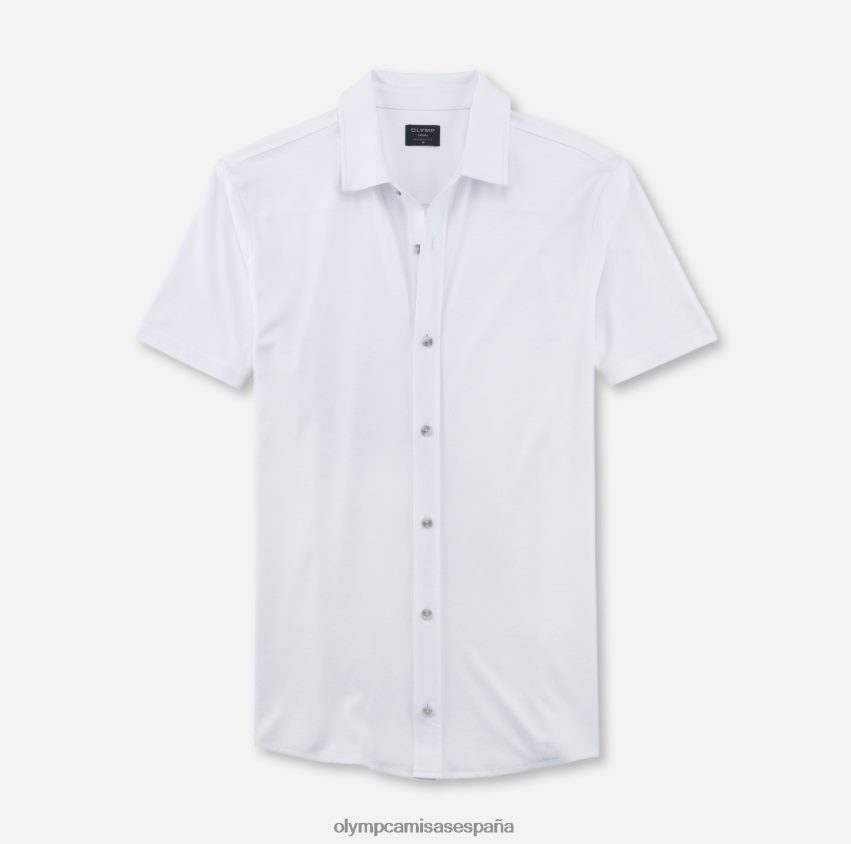 ropa OLYMP ajuste moderno casual, polo, blanco 8N2F2170