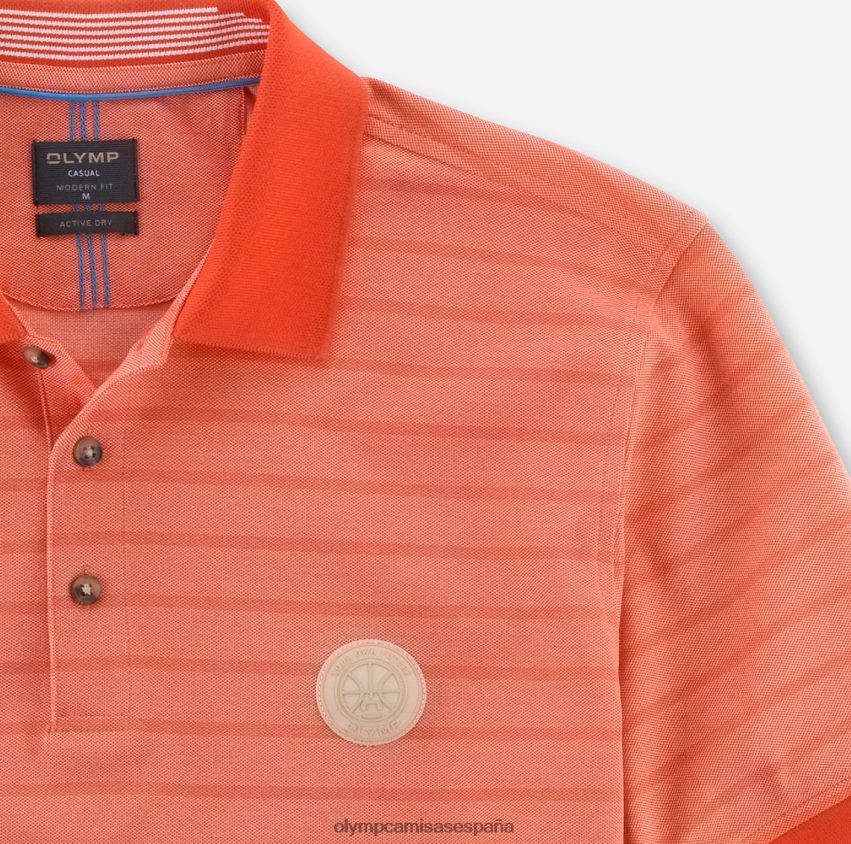ropa OLYMP ajuste moderno casual, polo, rojo 8N2F2153