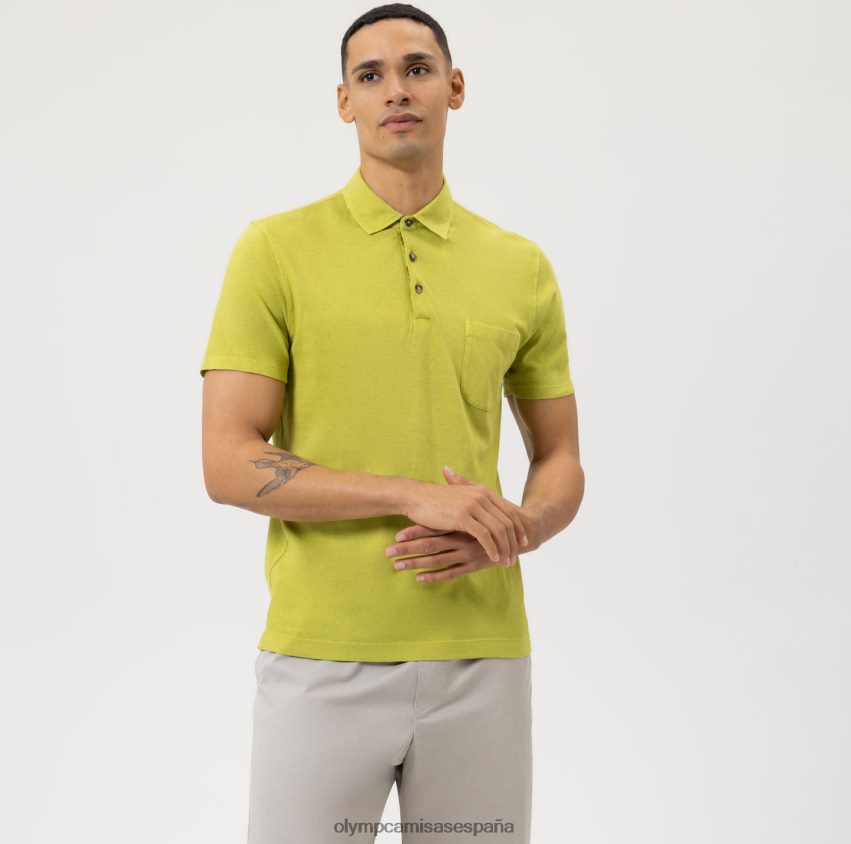 ropa OLYMP ajuste moderno casual, polo, verde 8N2F2121